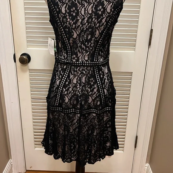 Taylor Black Lace Dress, Size 8 - Picture 13 of 17